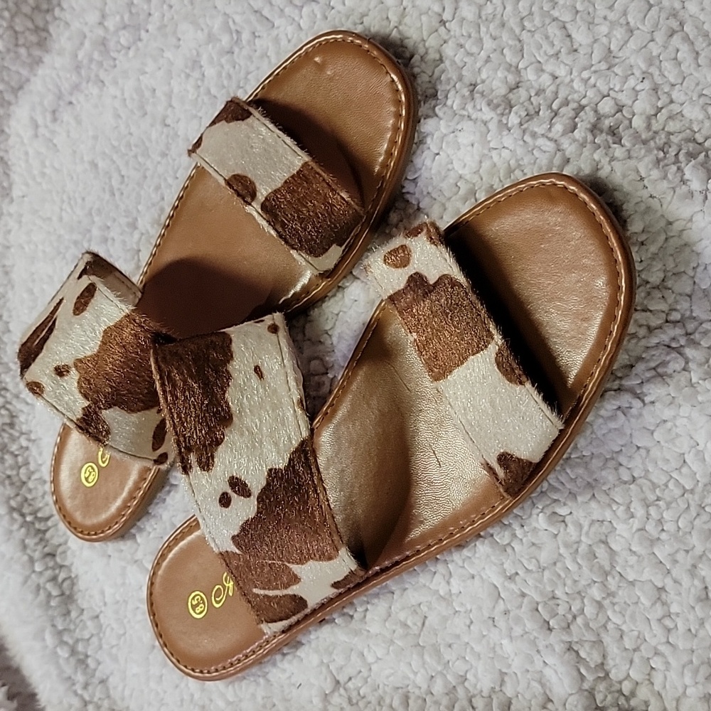 Cute cow sandals
